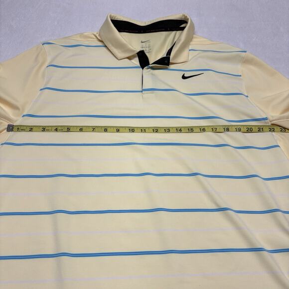 Nike Dri-Fit Tiger Woods Golf Polo Shirt Men's Size XL Yellow DR5318 RETIRED - Picture 11 of 12